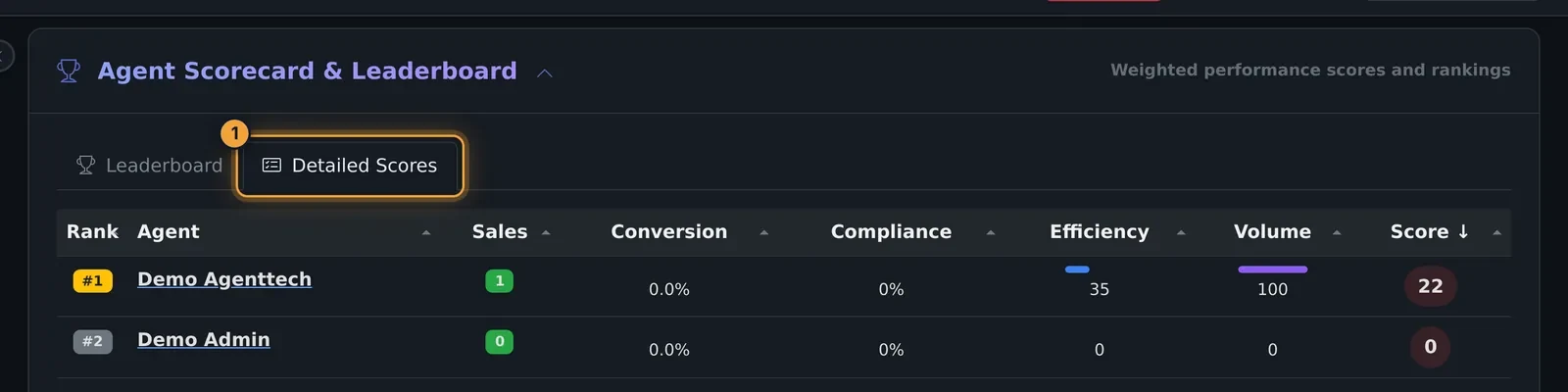 Detailed Scores