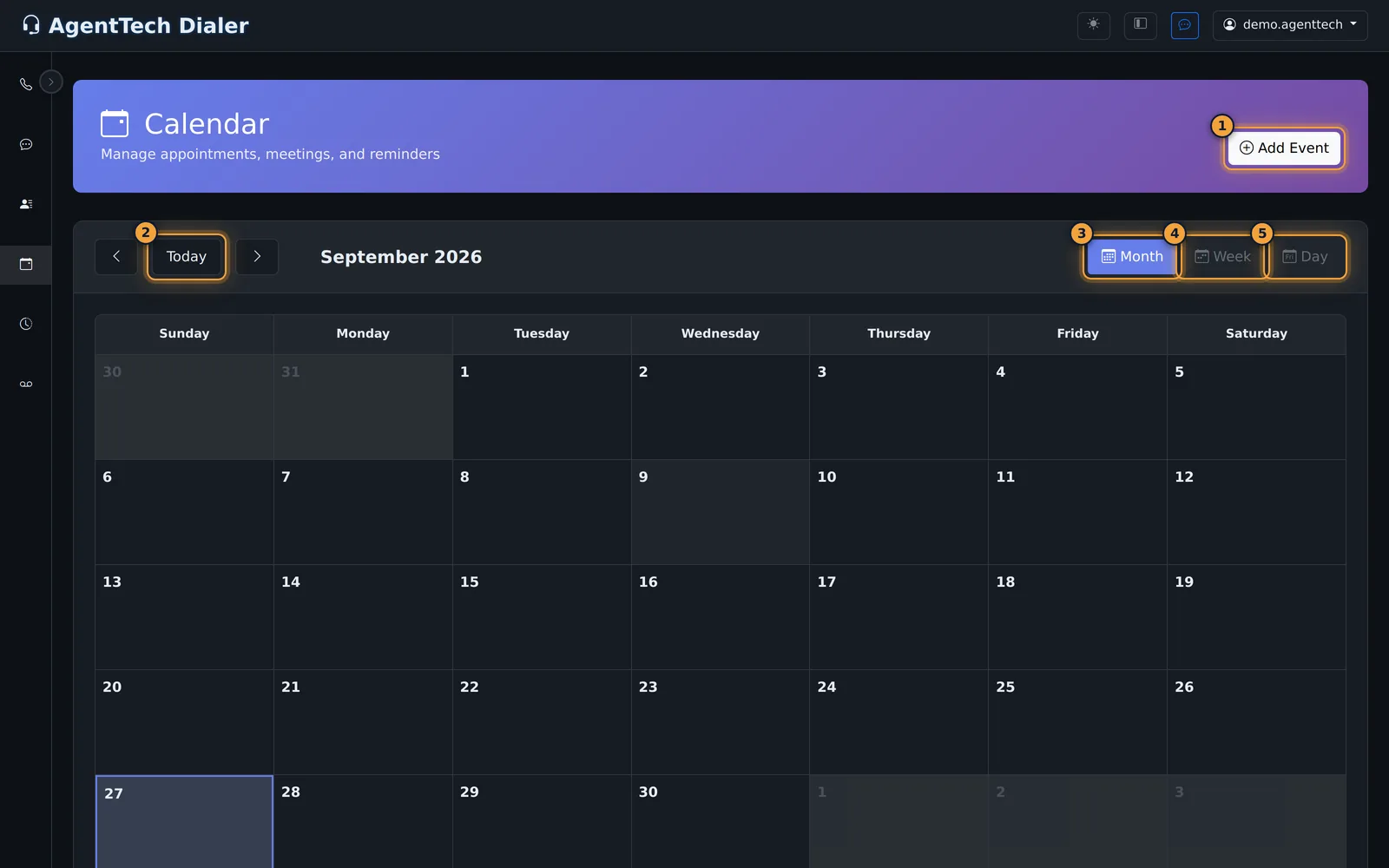 Month view