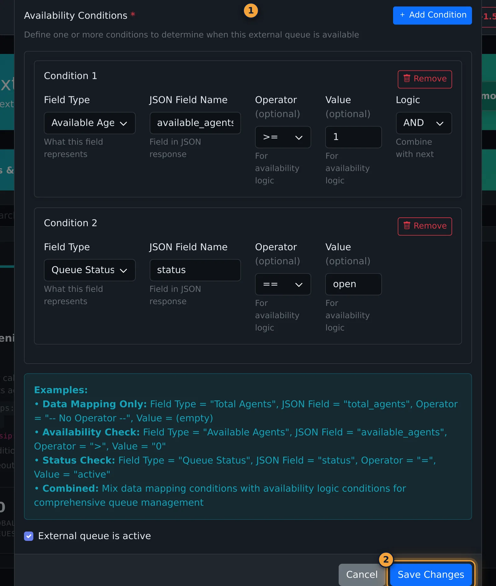 Edit External Queue