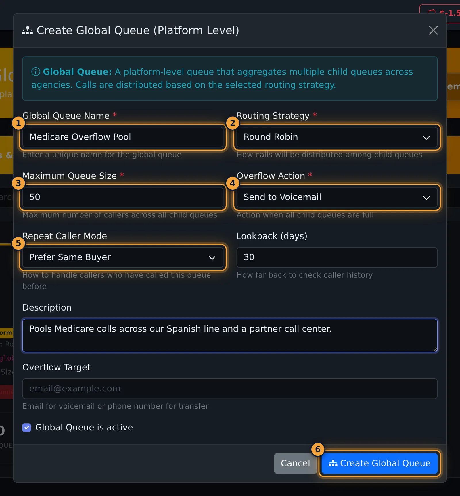 Create Global Queue