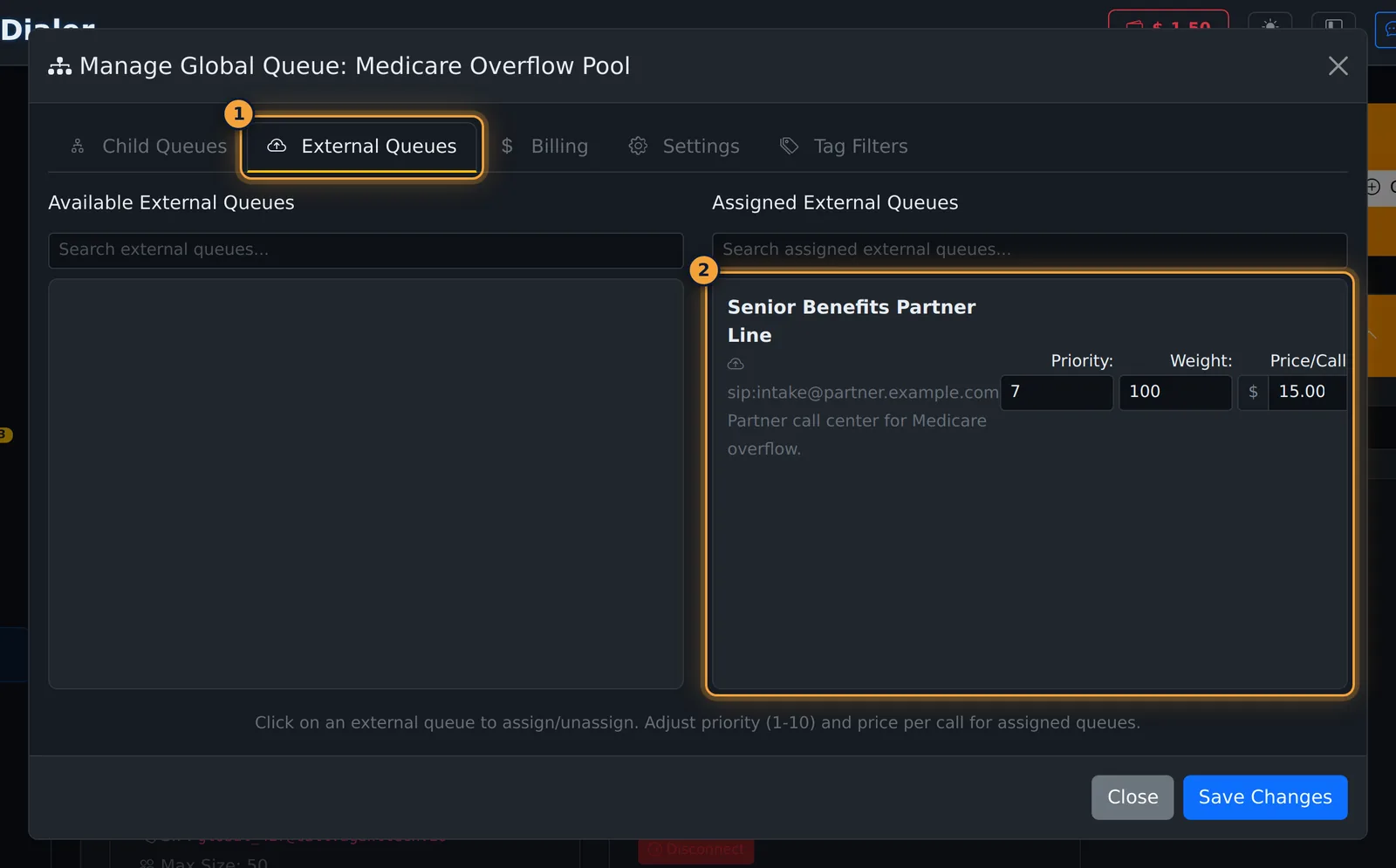 External Queues