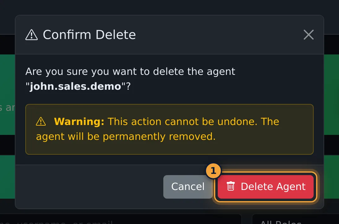 Confirm Delete