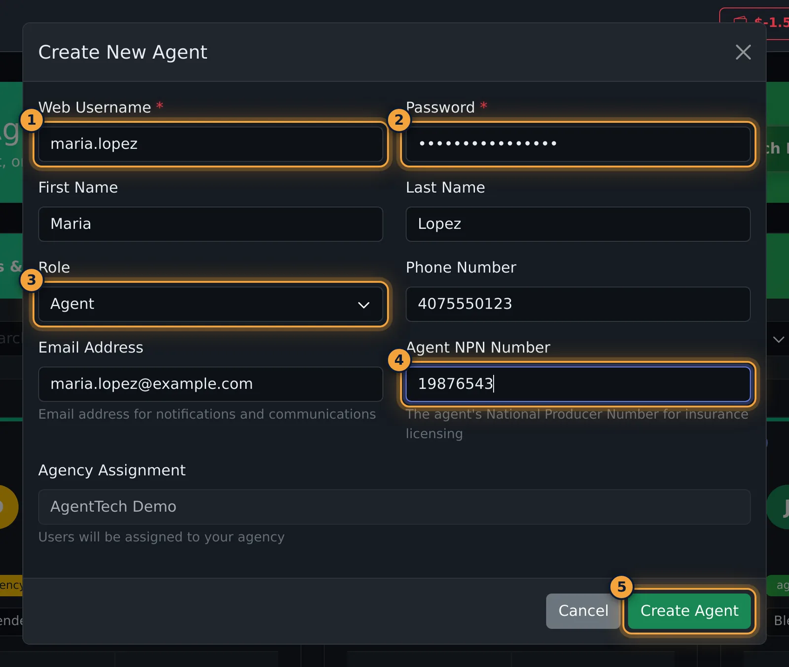 Create New Agent