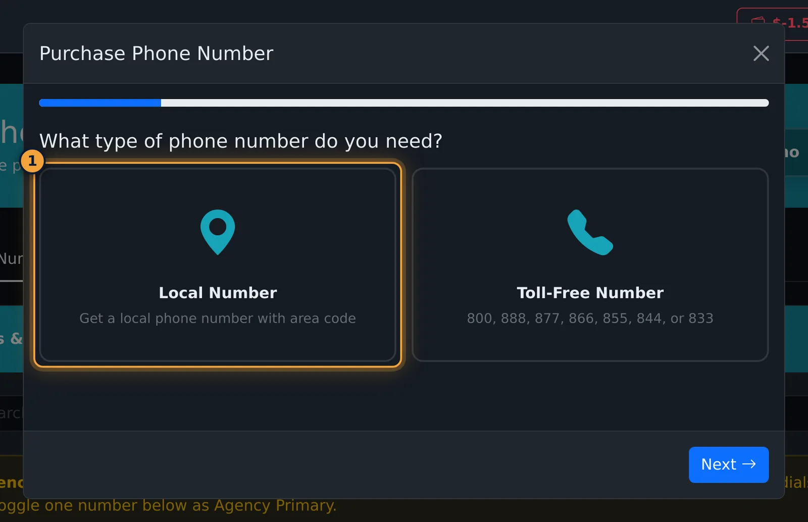 Choose the number type