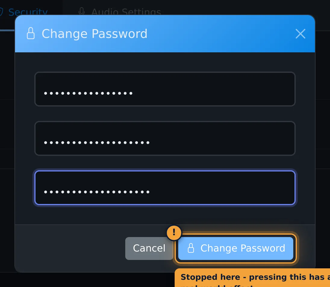 Change Password