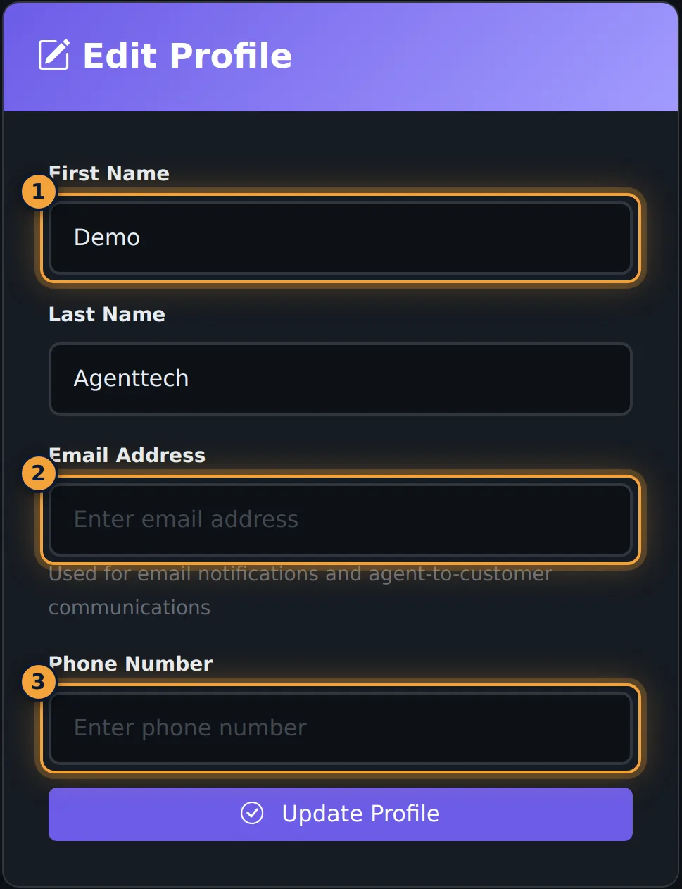 Edit Profile