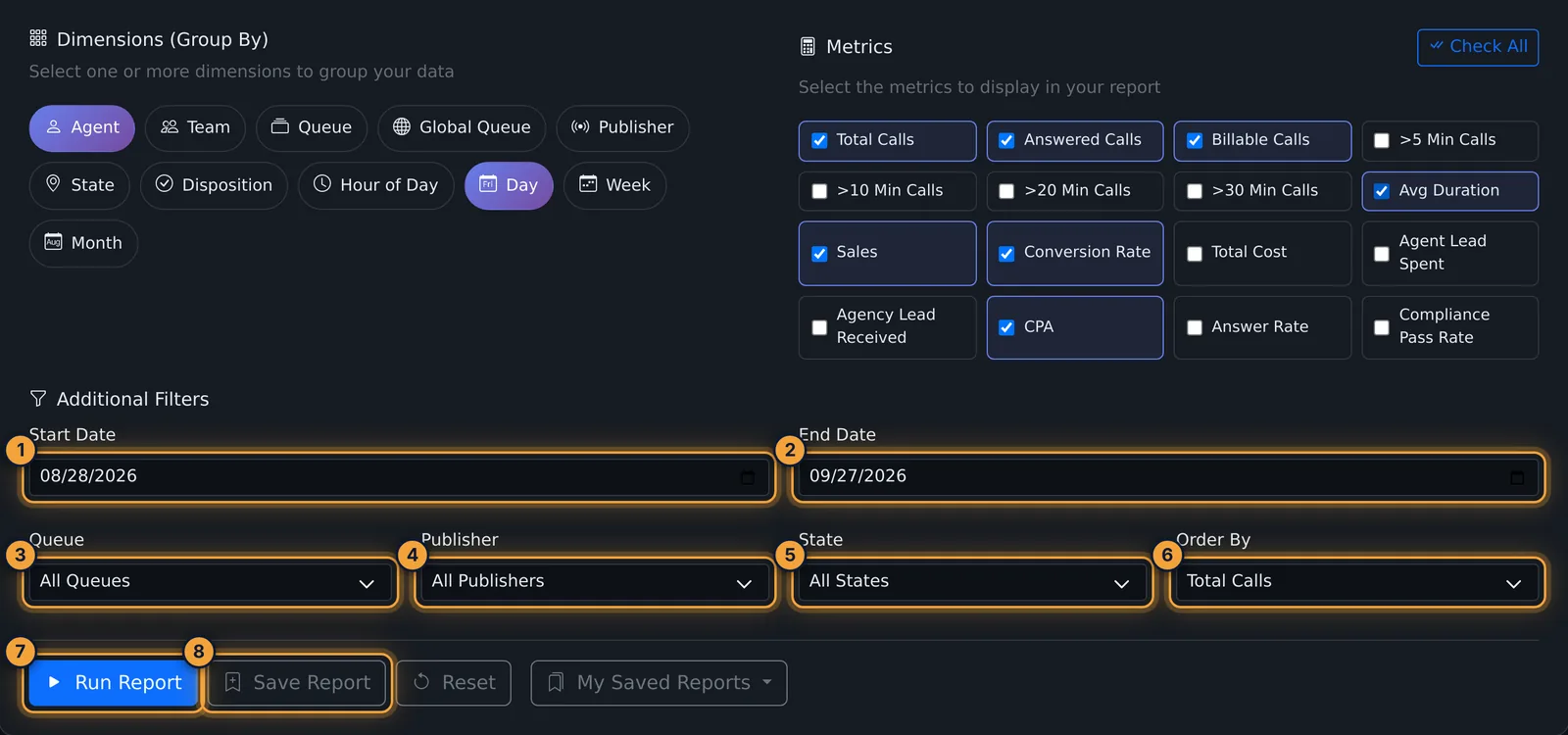 Filters and order