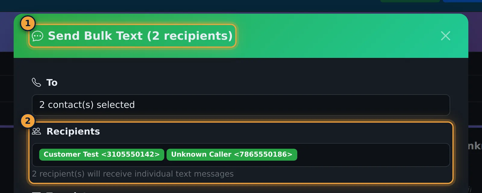 Send Bulk Text