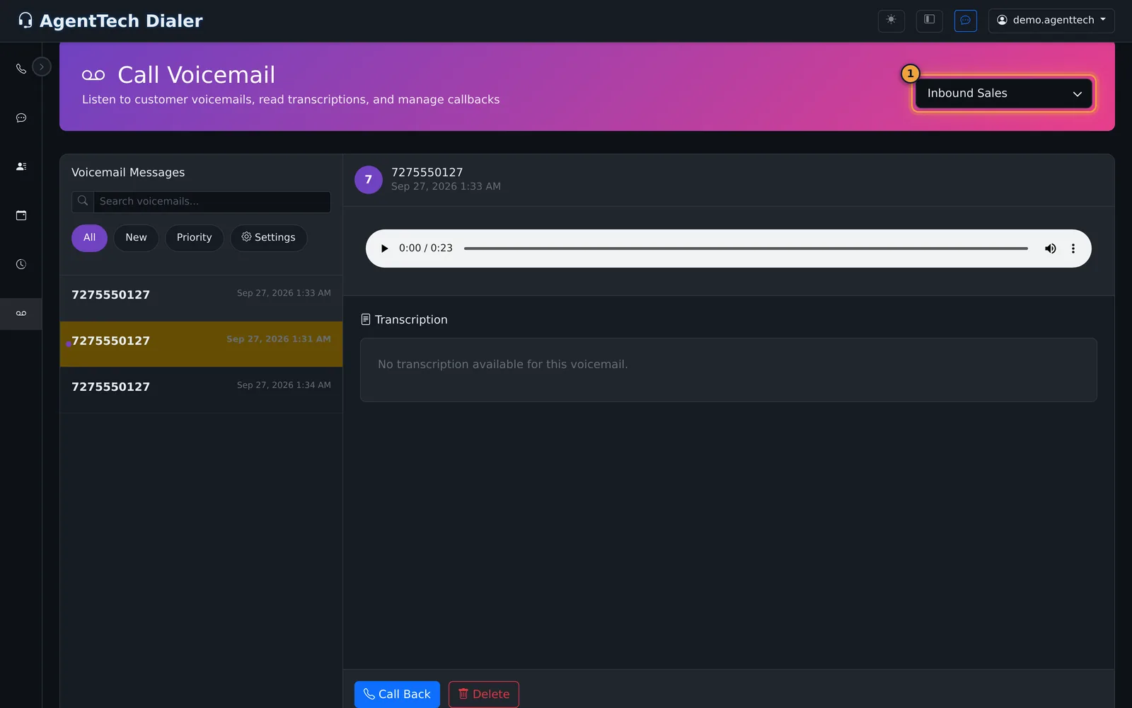 Queue mailbox